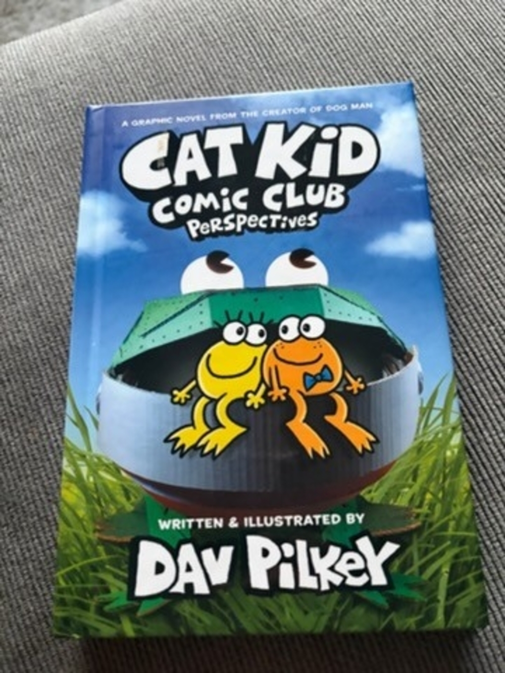 Scholastic Green & Blue Kids Graphic Novel Back Cover